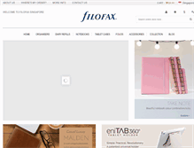 Tablet Screenshot of filofax.sg